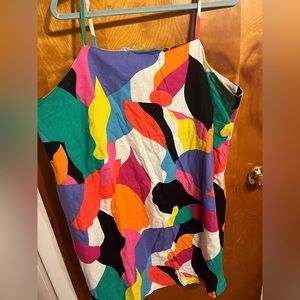 a new day Multicolor Abstract Dress